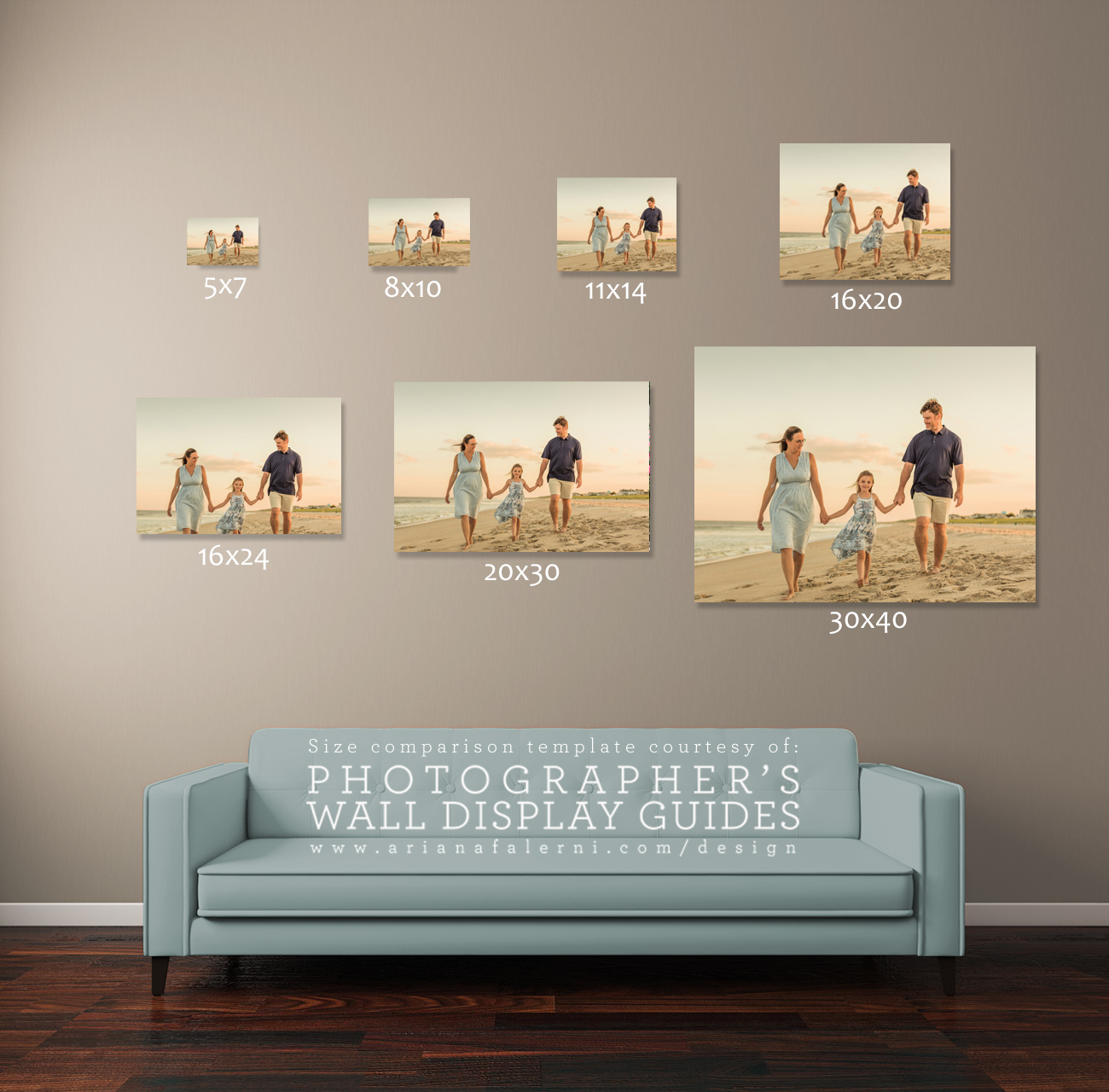 Picture Size Comparison Photo Displays Inspiration Wall 47 OFF