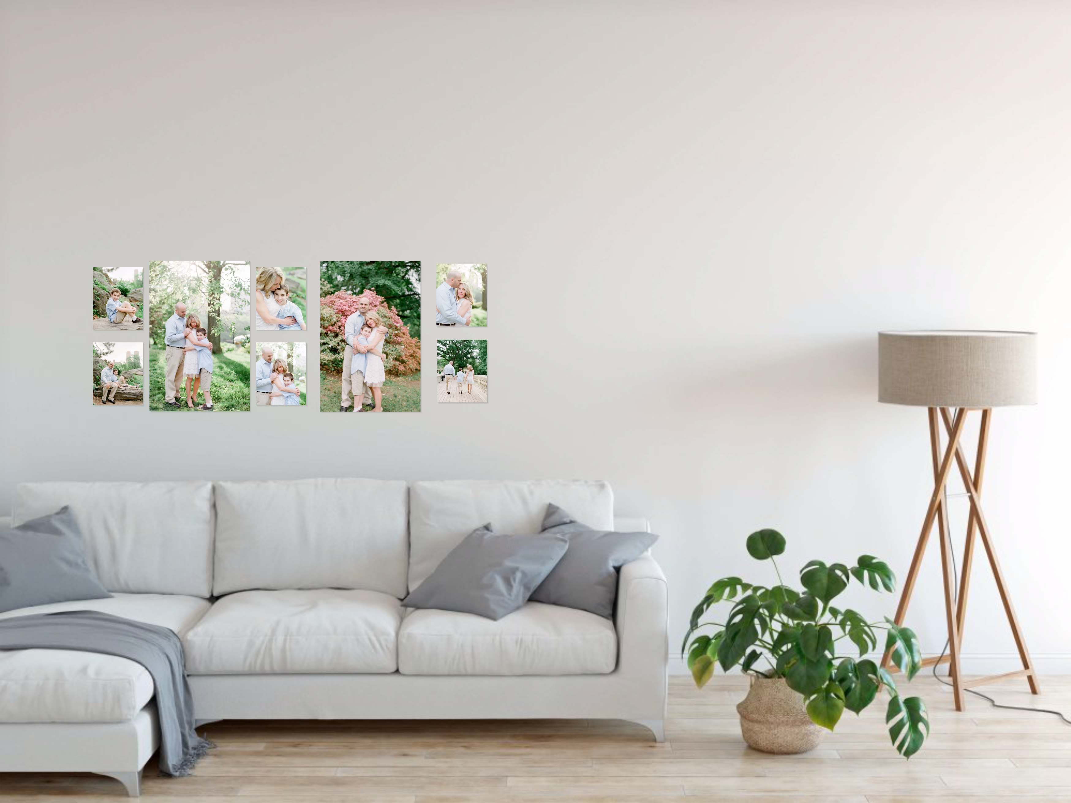 Printed Family Photo Canvas Wall Photo Gallery