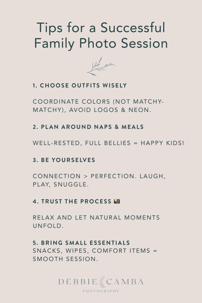Tips for A Successful Family Photo Session
