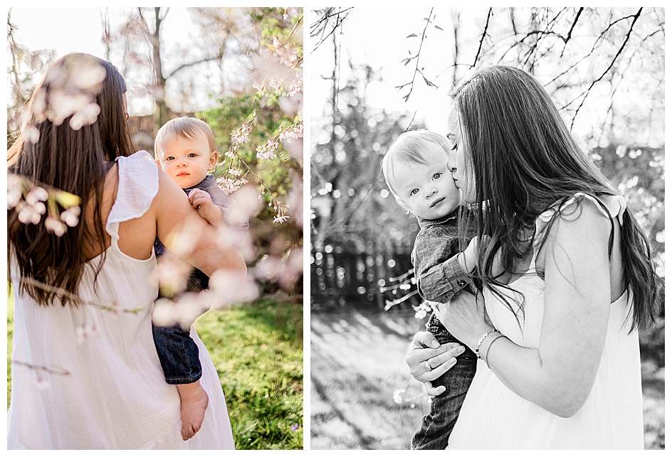 mother-and-baby-boy-cherry- blossom-picture-in-scotch-plains-new jersey