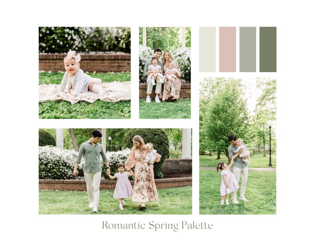 Choosing the perfect color palette for family photos