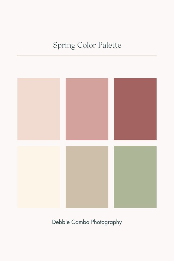 Spring color palette for family photos