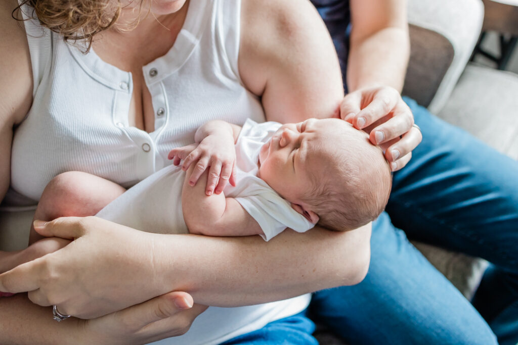 Natural Light Newborn Session at Home