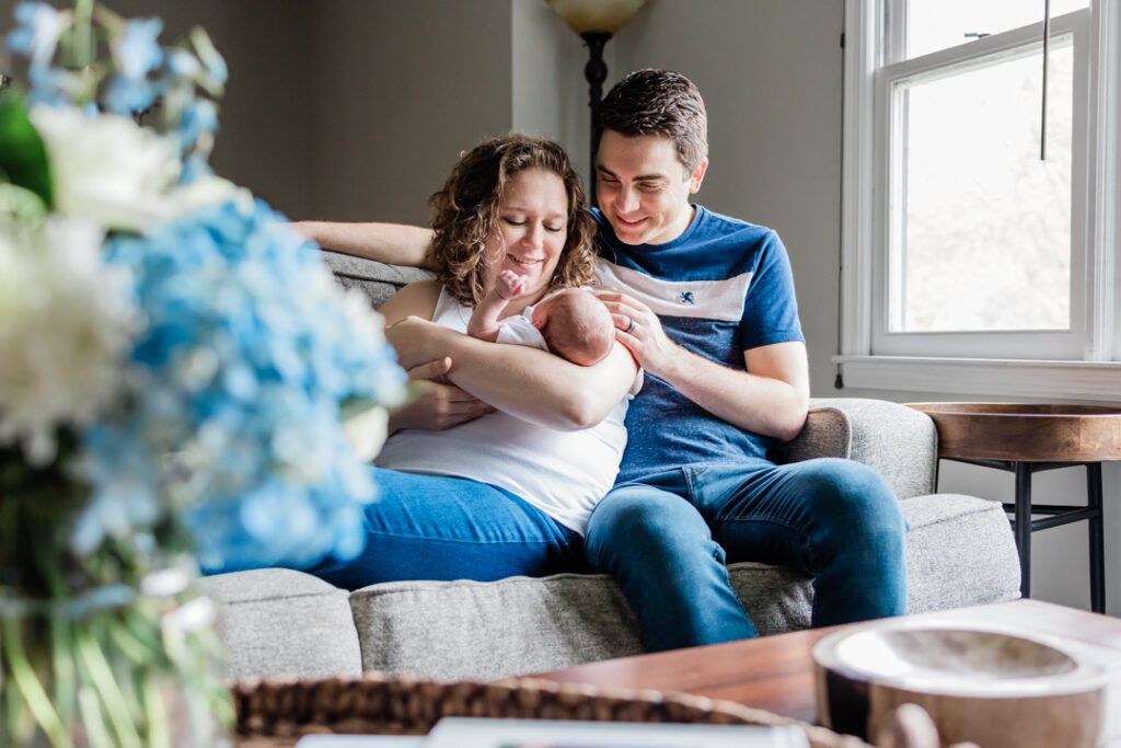 Natural light newborn session in Fanwood, NJ