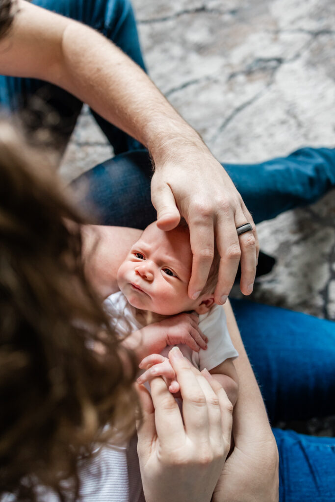 Natural Light Newborn Session at Home