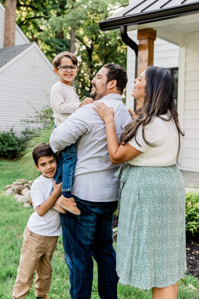 Meaningful family photos at home